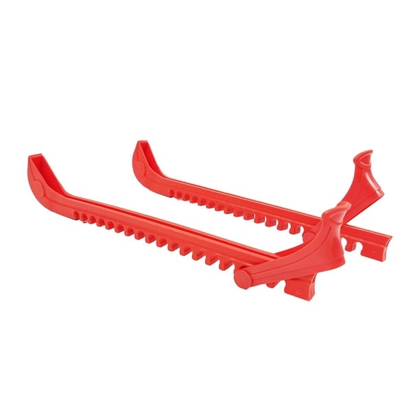 2 protectores para patines de hielo, equipo de hockey sobre hielo, accesorio suave para patinaje sobre hielo Rojo