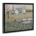 thumbnail image 4 of Stupell Industries Blossoming Trees Birds Perched Country Farm Fence Painting Jet Black Floating Framed Canvas Print Wall Art, Design by Pam Britton, 4 of 5