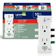 thumbnail image 1 of Enchufe de pared Leviton Lever Edge de 15 amperios resistente a manipulaciones, 1 of 7