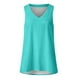 thumbnail image 3 of Camisa sin mangas con cuello en V para mujer para el verano: top informal oversize, poliéster/spandex, moda playera, tallas S-XXXXXL., 3 of 3