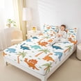 thumbnail image 4 of Manfei Child Boys Girls Kawaii Dino 4pcs Bed Sheets,Jungle Animal King Sheets,Cartoon Dinosaur Super Cozy Sheet Set,Lightweight Room Decor, 4 of 7