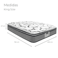 thumbnail image 2 of Colchon King Size Restonic Confort Ortopedico  2 Almohadas Hipoalergenicas Sabanas Frias, 2 of 10