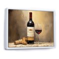 thumbnail image 2 of Designart "Bordeaux Symphony Of Balance I" Wine Floater Framed Canvas Art Print, 2 of 5