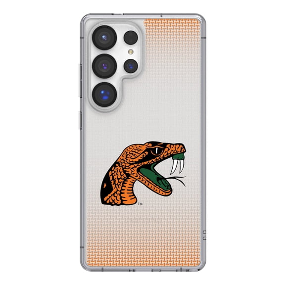 Florida A&M Rattlers Linen Logo Galaxy Clear Case