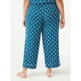 thumbnail image 6 of Joyspun Women's Woven Cropped Pajama Pants, Sizes S to 3X, 6 of 6