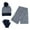 Navy Blue, variant on Minus 5 Degrees Boy's 8-18 Color Block Winter Beanie Scarf and Gloves Set