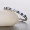 thumbnail image 4 of Affordable Diamond and Sapphire Wedding Band on 10k White Gold, 4 of 4