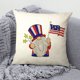 thumbnail image 3 of Funda de almohada de lino del Día de la Independencia, diseño de letras de bandera patriótica, funda de cojín de sofá de 45x45cm, funda de almohada decorativa de oficina, regalo festivo de, 3 of 5
