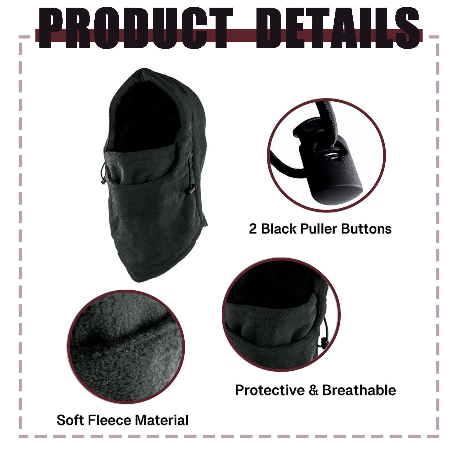 Balaclava Blue Ski Mask for Men Women Cycling Skiing Hunting Masks Black