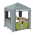 thumbnail image 1 of Naiovety Cubierta antipolvo para sala de juegos para niños con protección solar, toldos duraderos para jardines y terrazas carpas gris, 1 of 6