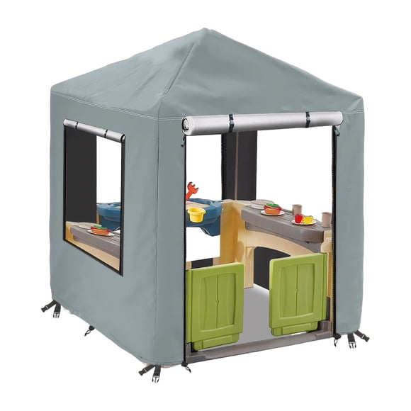 Naiovety Cubierta antipolvo para sala de juegos para niños con protección solar, toldos duraderos para jardines y terrazas carpas gris