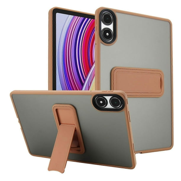 For Xiaomi Redmi Pad Pro Pad Pro 5G Case with Kickstand TPU + PC Skin-Touch Tablet Cover - Wine Red