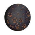 thumbnail image 2 of 16'' Grey Dog Paw Print Tire Cover, Universal Spare Wheel Covers, Dust-Proof, Water-Proof, Sun-Proof and Corrosion-Proof, 2 of 9