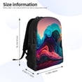 thumbnail image 4 of Cauagu Colorful Surreal Landscape Print Backpacks,Travel Daypack Casual Laptop Backpack Bookbag Fits 15 Inch Computer for Men Women, 4 of 8