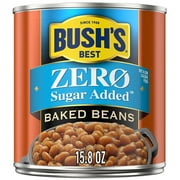 Bush's Zero Sugar Added Baked Beans, Canned Beans, 15.8 oz Can