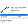 thumbnail image 2 of Tailgate Strut - Compatible with 1996 - 2002 BMW Z3 Convertible 1997 1998 1999 2000 2001, 2 of 2