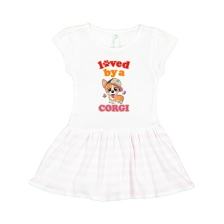 

Inktastic Corgi Dog Lover Gift Gift Toddler Girl Dress