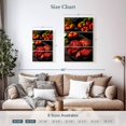 thumbnail image 3 of Elephant Stock Sliced Heirloom Tomatoes Wall Art - Vertical Multi Panel Canvas - Dining Room Wall Decor - Food And Drink Multi Panel - Red And Green Decor - 14" x 23", 3 of 4