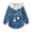 Blue, variant on Vedolay Boy's Fall Jumpsuits Boy's Cold Shoulder Ruffle Trim Wide Leg Belted Jumpsuit Pants Romper,Blue 2-3 Years