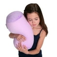 thumbnail image 5 of Deluxe Comfort Mooshi Squish Microbead Bed Pillow (14" x 7") ? Airy Squishy Soft Microbeads ? Eighteen Fun Bubbly Colors To Choose From ? Cuddly and Fun Dormroom Accessory ? Bed Pillow, Light Purple, 5 of 6