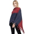 thumbnail image 2 of CoCopeaunt Women Tassel Shawl Wraps Knitted Poncho Winter Soft Sweater Cardigan Blanket Cape, 2 of 6