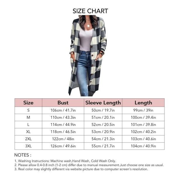 Long Sleeve Outwear, Button Up Casual Loose Soft Plaid Coat For Christmas Party For Lady