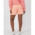 thumbnail image 3 of Hanes Women's Garment Dyed French Terry Shorts, 4" Cameo Stone Pink XL, 3 of 8