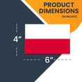 thumbnail image 2 of Magnet Me Up Poland Polish Flag Vinyl Automotive Magnet Decal, 4x6 Inches, 2 of 7