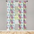 thumbnail image 3 of Ambesonne Retro Curtains, Pastel Funky Memphis, Pair of 28"x84", Multicolor, 3 of 5