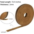 thumbnail image 3 of 1/4 Inch Wide Flat Leather Strips for Crafts, Full Grain Leather Straps Cord String for Crafts, Tooling (2mm Thick 72.5 Inches Long Dark Brown), 3 of 10