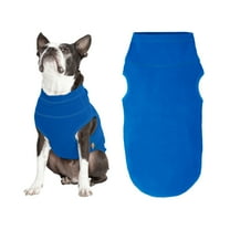 Gooby Microfiber Stretch Fleece - Blue, 2X-Large - Warm Pullover Stretchable Soft Vest for All Dogs with Multiple Colors and Sizes Indoor and Outdoor Use