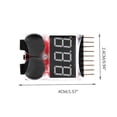 thumbnail image 4 of SHAR 1S-8S Battery Tester, RC Battery Alarm Buzzer Lipo Checker with LED for Lipo, Li-ION, Li-Fe Battery Fonepro, 4 of 5