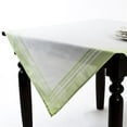 thumbnail image 1 of Saro Lifestyle 6600.LM60S 60 in. Burlap Square Plaid Table Topper - Lime, 1 of 1
