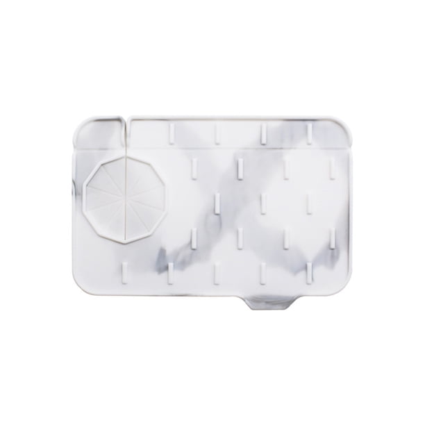Toystoory Aplicaciones amplias de gel de sílice y conveniente para la estera del grifo de silicona con pantalla para salpicaduras del fregadero Juegos de accesorios de baño Como se muestra
