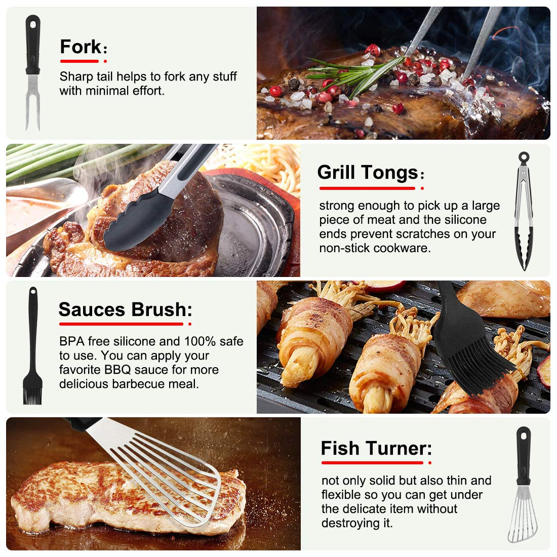 Mibote 140-Piece Griddle Accessories Kit photo 8
