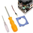 thumbnail image 4 of Fan 3D Print Mount Kit, Purple Replacement Parts Fan 3D Printed Frame Mount Kit ABS Mini Easy Installation  For Game Console, 4 of 8