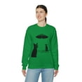 thumbnail image 6 of Cats with a UFO Unisex Heavy Blend™ Crewneck Sweatshirt, 6 of 7