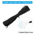 thumbnail image 3 of Unique Bargains 100 Feet 7-Strand Core Paracord 3/16 Inch Nylon Cord Camping Rope 600lb Tensile Strength Black, 3 of 5