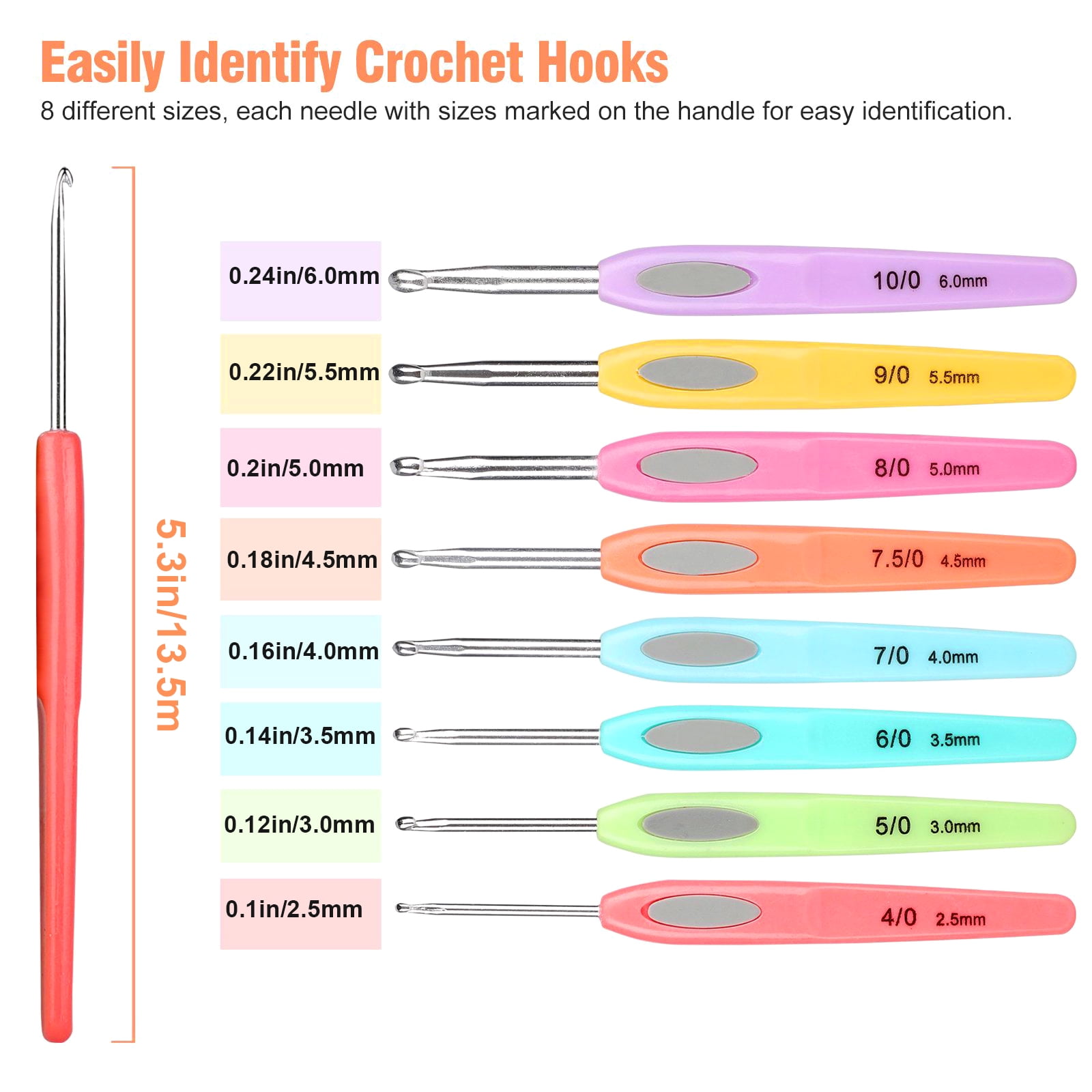 Crochet Hook Sizes - Best Hooks, Types & Charts