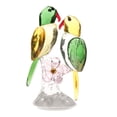 thumbnail image 2 of yuksok Crystal Parrot Statue Bird Figurine Sculpture Animal Model Colorful Ornament for Green, 2 of 9