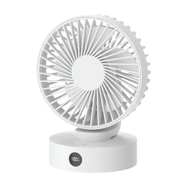 Ventilador, ventilador de techo, ventilador de escritorio, ventilador portátil Nuevo ventilador de escritorio Pantalla digital Carga USB Oficina en casa Alta potencia eólica Ventilador portátil de lar
