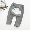 thumbnail image 2 of Odeerbi Girls Leggings Newborn Children Kids Baby Cartoon Clouds Keep Warm Trousers Pants Dark Gray, 2 of 4