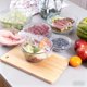 thumbnail image 3 of 600 cubiertas de plástico resistentes for alimentos: tapas redondas desechables for platos y tazones, envueltas individualmente, perfectas for fiestas, picnics y catering, 3 of 6