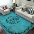 thumbnail image 2 of Viking Room Rectangle Area Rug – Machine Washable, Soft – Modern Home Decor Carpet – Non-Slip Backing – Soft Low-Pile – Durable & Fade-Resistant – Easy Care, Non-Shedding, 2 of 7