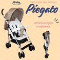 thumbnail image 2 of Carriola Bastón Plegado Compacto Viajera iBaby Piegato Ultra Ligera cafe, 2 of 9