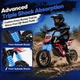 thumbnail image 4 of 36V 500W Electric Dirt Bike for 12+ Years,Off-Road Use Only,IVFJFV Motorized Dirt Bike with Dual Speed Mode & Max 15 MPH,F & R Disc Brakes & Shock Absorption,All-Terrain Off-Road Tires,Red, 4 of 14