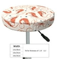 thumbnail image 2 of Shrimp No.9032 Round Bar Stool Seat Covers, Elastic Round Chair Cover Stool Seat Slipcover Bar Stool Cushions Round Pad for 12-14 inch, 2 of 5
