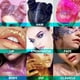 thumbnail image 5 of Purpurina corporal morada gel con purpurina para el rostro con diseño de sirena de Halloween yuxing, 5 of 5