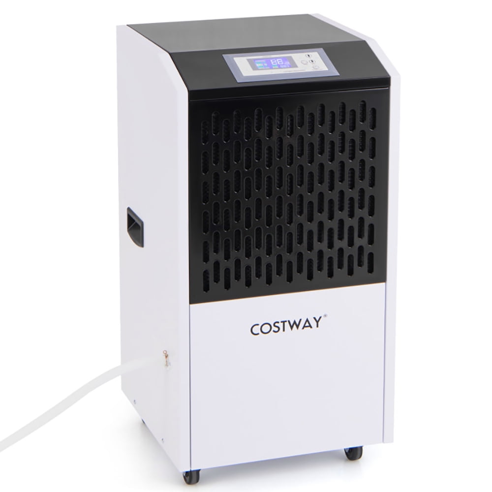 Resenkos Smart Dehumidifier, Humidity Control,250 Pints Commercial Dehumidifier with Drain Hose Large Spaces up to 8500 Sq.Ft-White