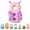 A, variant on Baby Backpack Cushion Pillow, Lightweight Plush PP Cotton Back-of-Head Cushion with Elastic Straps, Washable Cartoon Animal Design, 13 x 7.5 in